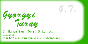 gyorgyi turay business card